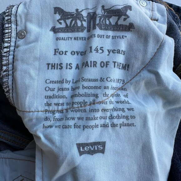 Levis 550 Mens Relaxed Fit Jeans W36 L32 Blue Denim Classic Style Original NWT - Picture 7 of 13